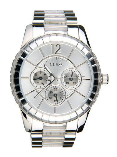 Guess Women Steel-Toned Dial Watch W13582L2
