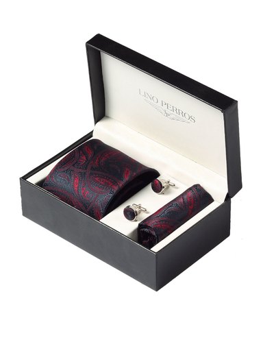 Lino Perros Men Formal Blue Accessory Gift Set