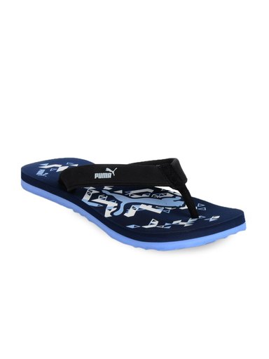 Puma Men Triangle Navy Blue Flip Flops