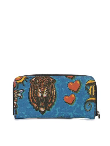Spice Art Women Canvas Blue Wallet