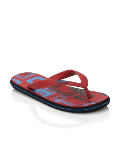 Converse Unisex Check Box Red Flip Flops