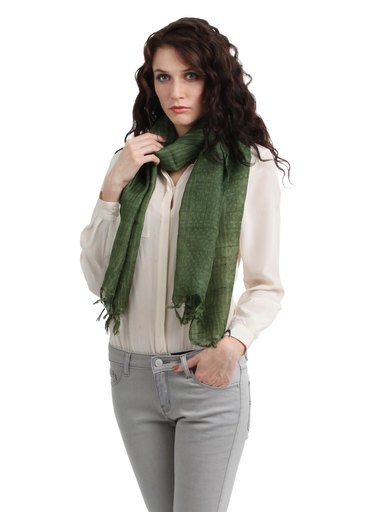 Fabindia Women Green Stole