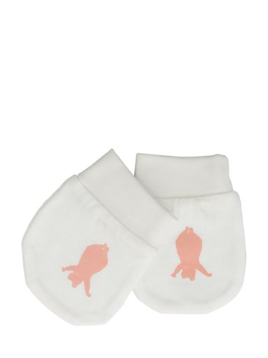 Madagascar 3 Infant Girls White Mittens