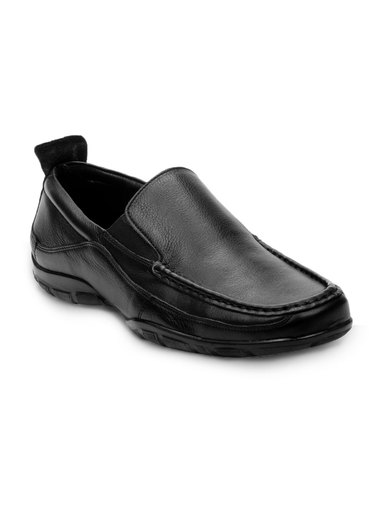 Franco Leone Men Black Formal Shoes