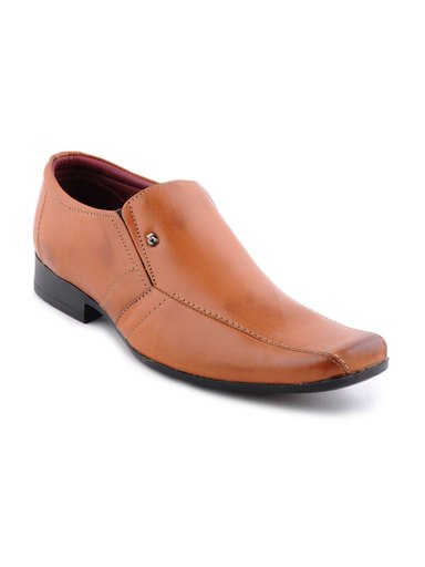 Lee Cooper Men Tan Formal Shoes