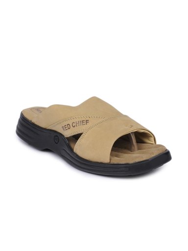 Red Chief Men Khaki Sandals