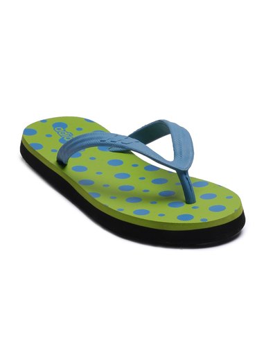 ADIDAS Women Polka Green Flip Flops