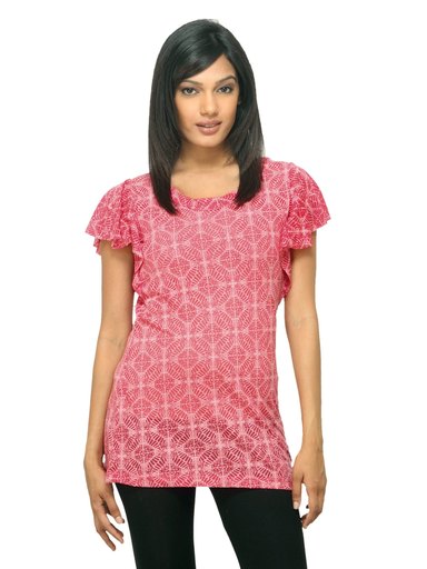 Sepia Women Printed Red Top