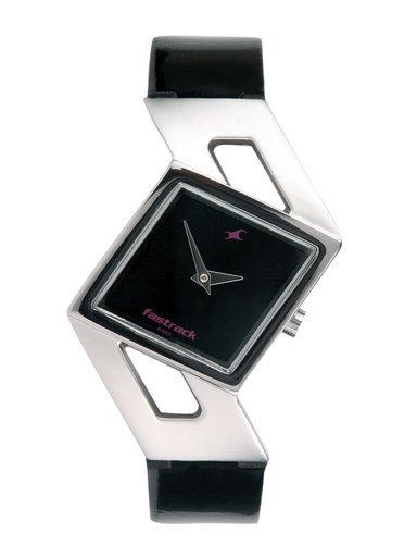 Fastrack Women Black Dial Watch N6035SL02