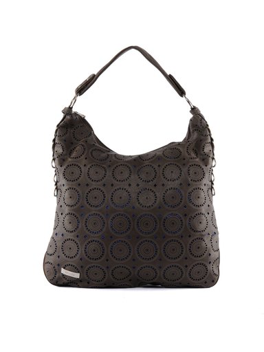 Murcia Women Laser Cut Brown Handbag
