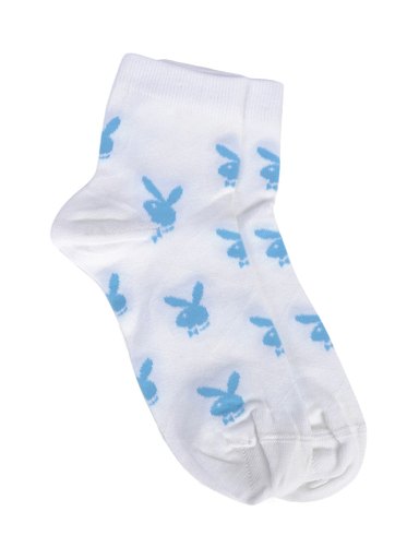 Playboy Women Playmate White Ankle Socks